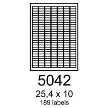 etikety RAYFILM 25,4x10 vysokolesklé biele laser R01195042A (100 list./A4)