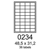etikety RAYFILM 48,5x31,2 univerzálne biele eco R0ECO0234F
