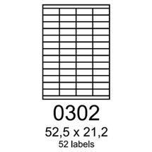 etikety RAYFILM 52,5x21,2 biele s odnímateľným lepidlom R01020302A