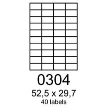 etikety RAYFILM 52,5x29,7 červené flourescentné laser R01320304A