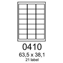 etikety RAYFILM 63,5x38,1 vysokolesklé biele laser R01190410A