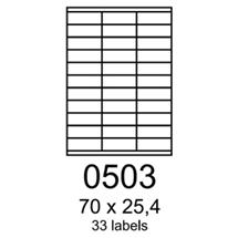 etikety RAYFILM 70x25,4 žlté flourescentné laser R01310503A