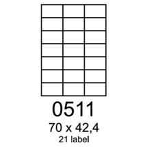 etikety RAYFILM 70x42,4 žlté flourescentné laser R01310511A