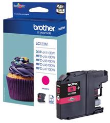 kazeta BROTHER LC-123 Magenta DCP-J4110DW, MFC-J4410DW/J4510DW/J4610DW/J4710DW