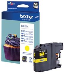 kazeta BROTHER LC-123 Yellow DCP-J4110DW, MFC-J4410DW/J4510DW/J4610DW/J4710DW