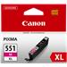 kazeta CANON CLI-551M XL magenta MG 5450/6350, iP 7250