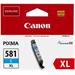 kazeta CANON CLI-581C XL cyan TS6150/TS8150/TR7550/TR8550