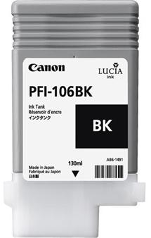 kazeta CANON PFI-106BK Black pre iPF 6300/6300s/6350/6400/6450 (130ml)
