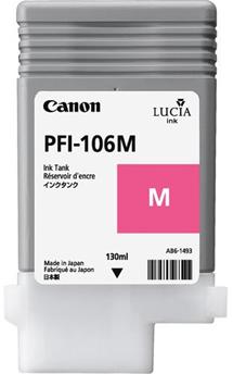 kazeta CANON PFI-106M Magenta pre iPF 6300/6300s/6350/6400/6450 (130ml)