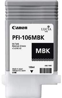 kazeta CANON PFI-106MBK Matte Black pre iPF 6300/6300s/6350/6400/6450 (130ml)