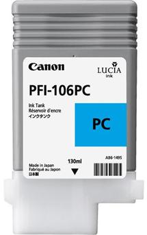 kazeta CANON PFI-106PC Photo Cyan pre iPF 6300/6300s/6350/6400/6450 (130ml)