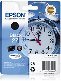 kazeta EPSON WF-3620,3640,7110,7610,7620 T2701 27 DURABrite Black