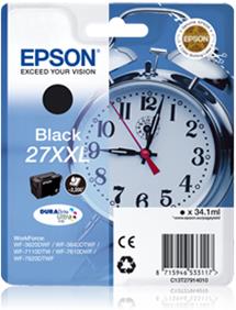 kazeta EPSON WF-3620,3640,7110,7610,7620 T2711 27XXL DURABrite Black