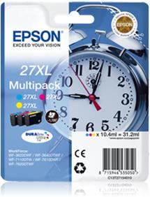 kazeta EPSON WF-3620,3640,7110,7610,7620 T2715 27 DURABrite Multipack XL (CMY)