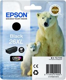 kazeta EPSON XP-600/700 T2621 26XL Claria Black