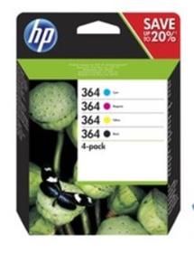 KAZETA HP N9J73AE 4-pack No.364 čierna, azúrová, purpurová, žltá