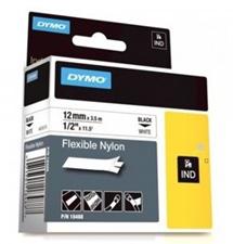 páska DYMO 18758 (18488) PROFI D1 RHINO Black On White Flexible Nylon Tape (12mm)